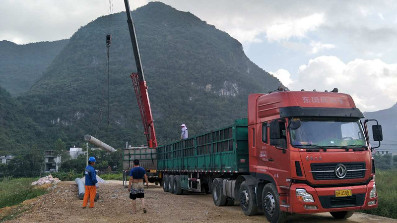 水泥電線桿扶貧移民項目圖